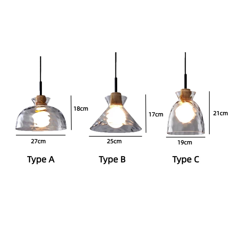 Kiven Nordic - Style Single - Head Glass Pendant Light for Dining Room, Modern Minimalist & Luxurious, Ideal for Cafe, Bedroom, Bar & Store