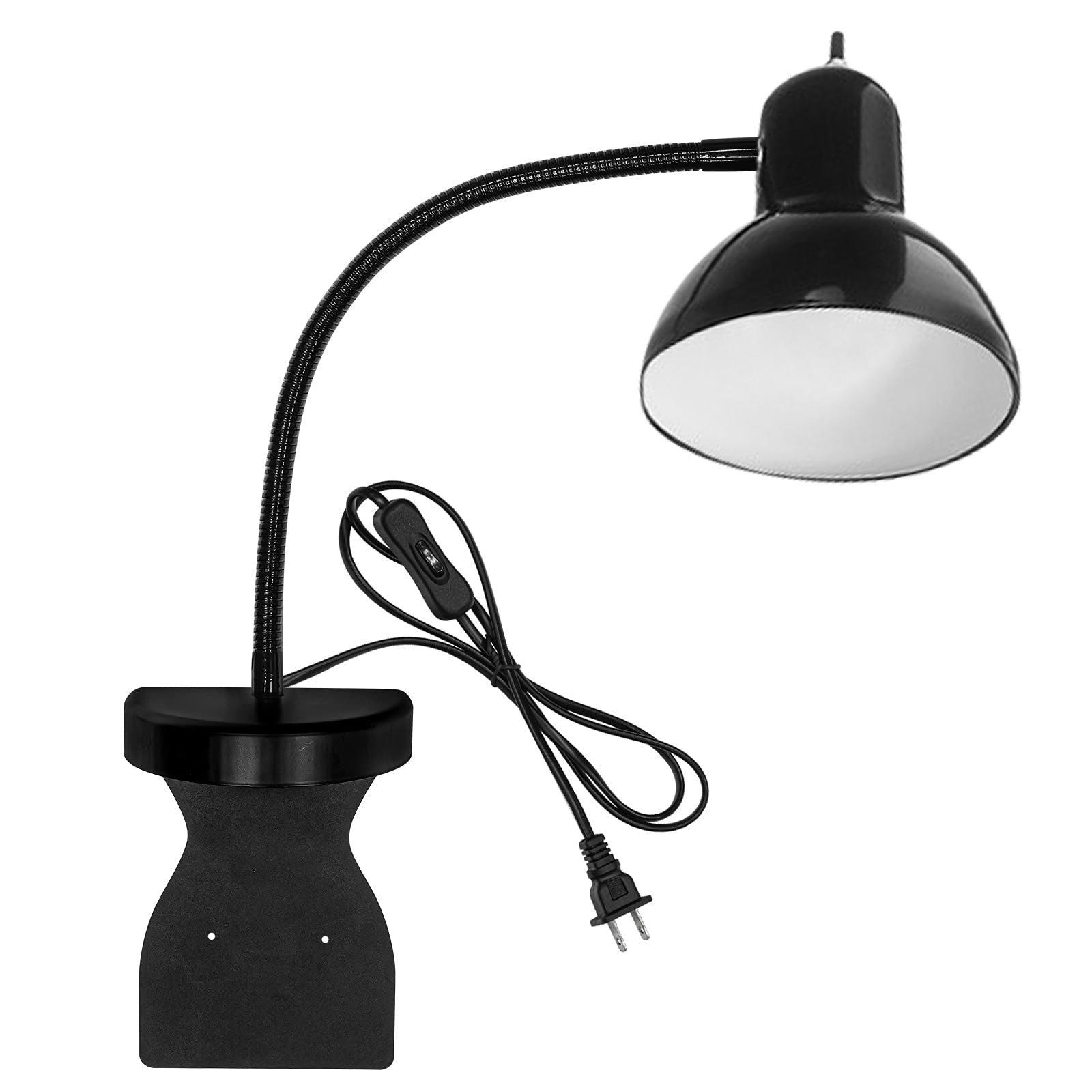 Kiven 1-Pack Headboard Lamp Over The Bed Reading Light with Shade Innovative Design No Drilling Bedtime Reading Light Wall Lamp with Plug-in Cord for Bathroom Sleigh Bed Hard Board Adjustable