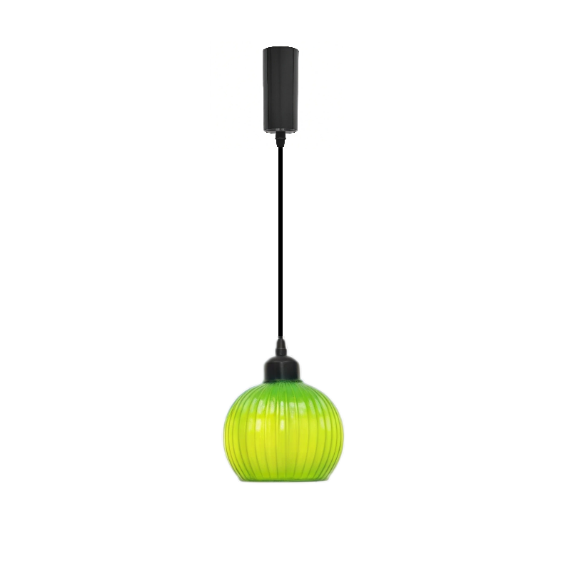 Kiven Retro H Track Pendant Light, Nordic Vintage American Farmhouse Industrial Green Glass Shade, for Cafe Bar Restaurant Hallway Lighting