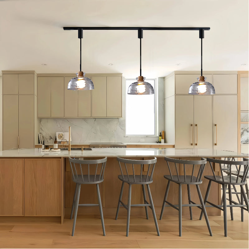 Kiven Nordic - Style Single - Head Glass Pendant Light for Dining Room, Modern Minimalist & Luxurious, Ideal for Cafe, Bedroom, Bar & Store