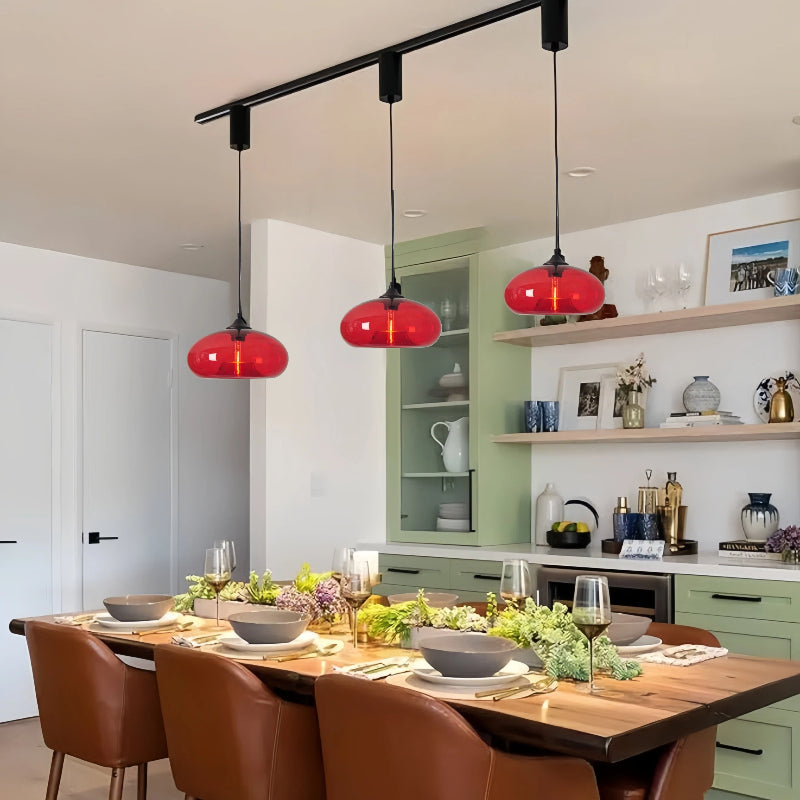 Kiven Nordic Glass Single - Head Pendant: Chic Lighting for Dining Rooms, Bedside & Bar Counters