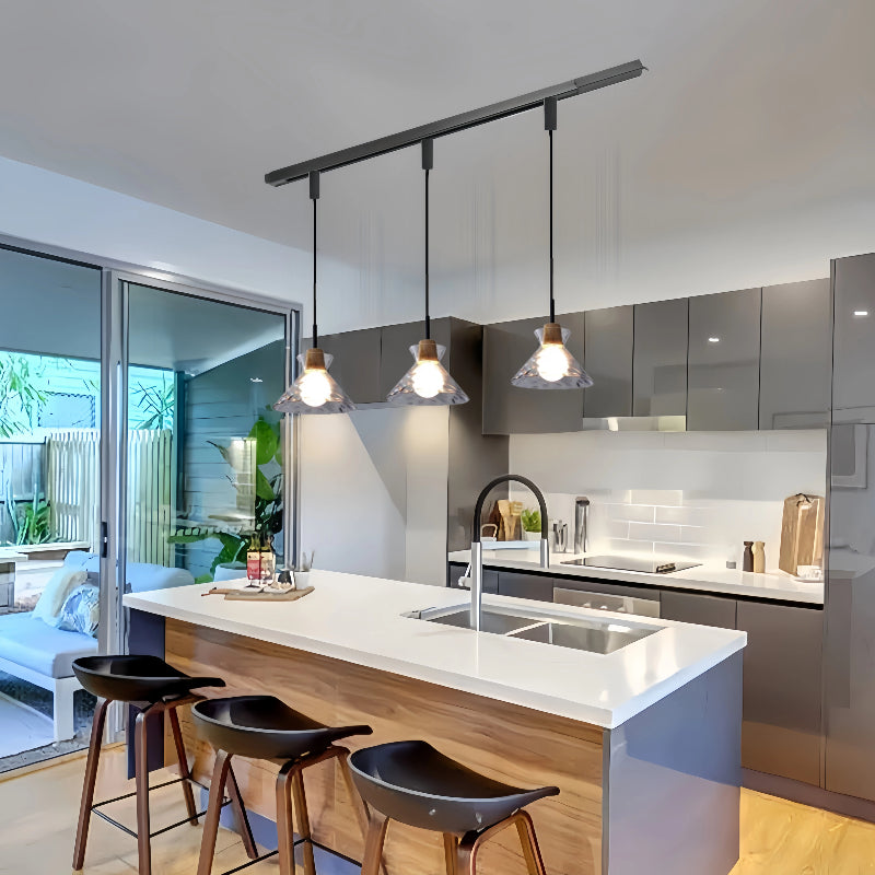 Kiven Nordic - Style Single - Head Glass Pendant Light for Dining Room, Modern Minimalist & Luxurious, Ideal for Cafe, Bedroom, Bar & Store