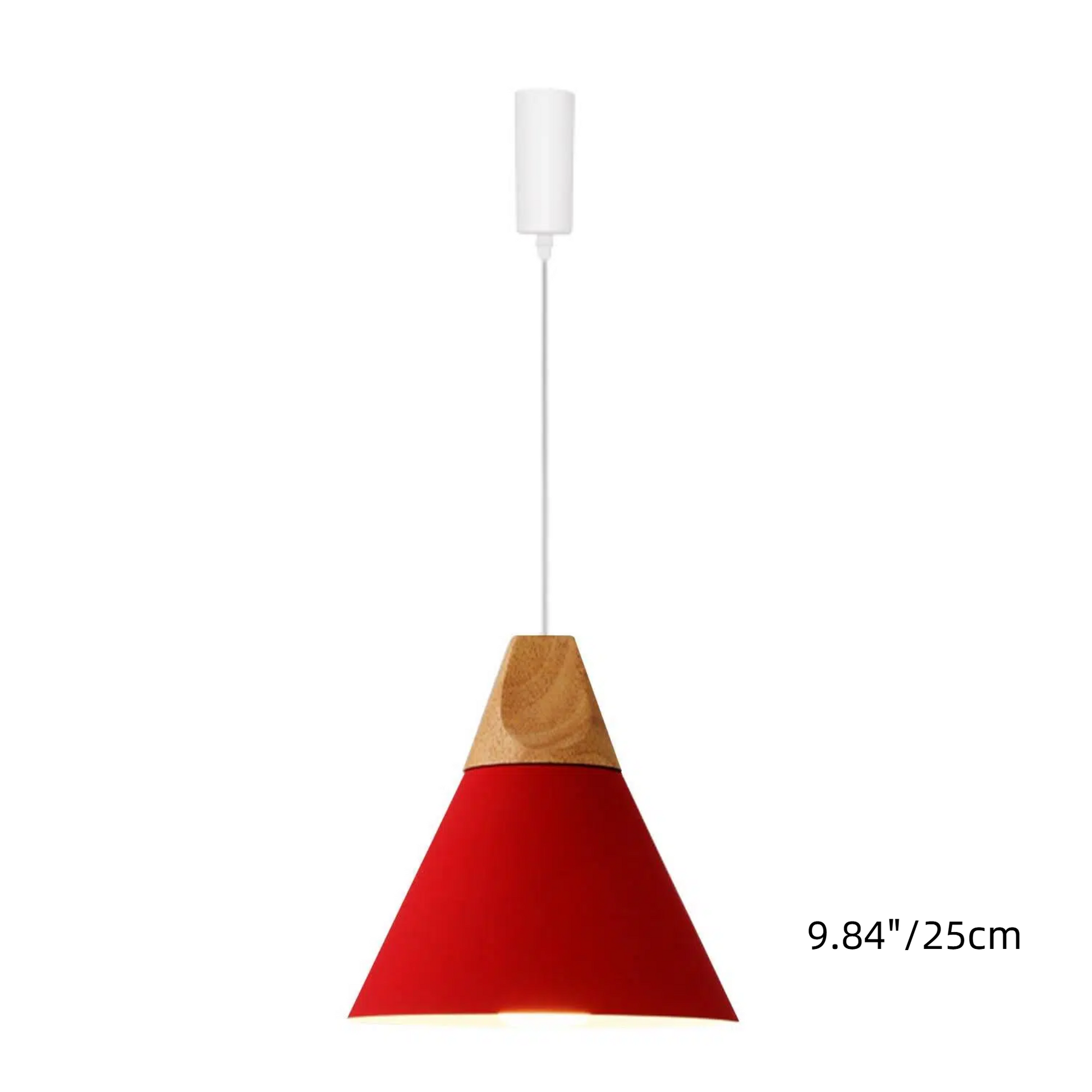 H-Type Track Pendant Lighting White Scandinavian Style Pendant Lights for Kitchen, Dining Room, Bedroom Modern Wood and Aluminum Light(Bulb & Track Rail NOT included)