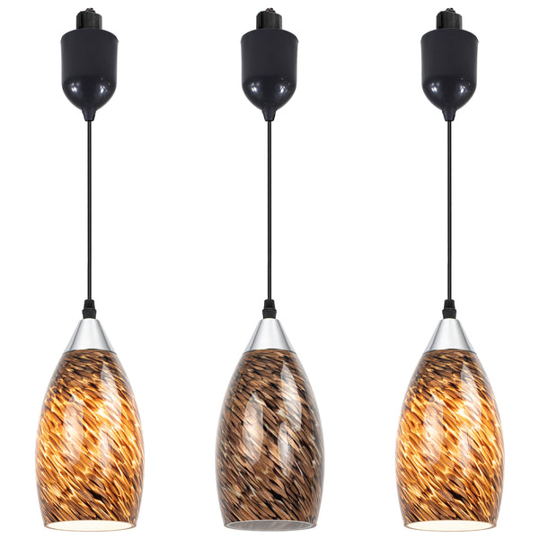Kiven H-Type Track Lighting Pendants Adjustable Height,Modern h Track Pendant Lights with Grey Marble Glass Lampsade,Decorative Track Lighting Fixture for Kitchen Island Hallway, 3-Light