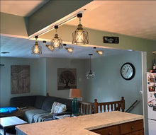 Load image into Gallery viewer, Hollow Cage Metal Shade Track Light Rotatable Tilt Adjustable Accent Lighting Vintage Design