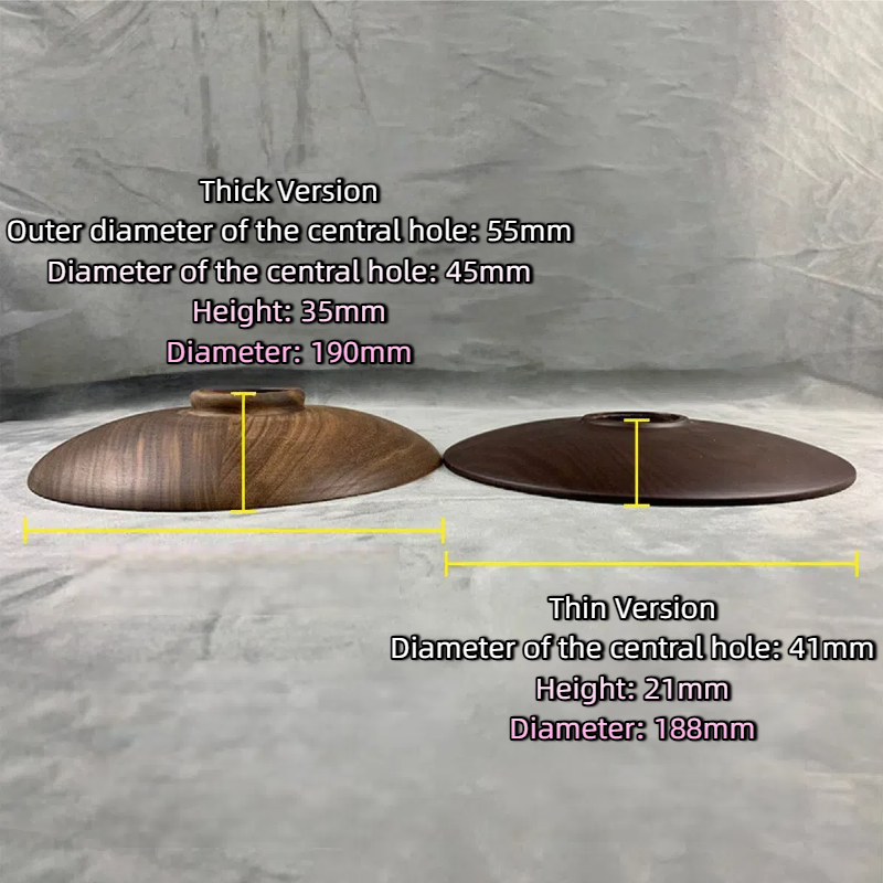 DIY Creative Solid Wood Lampshade: Handmade Black Walnut for Ceiling, Pendant, Wall & Table Lamps, Retro Lighting Accessory