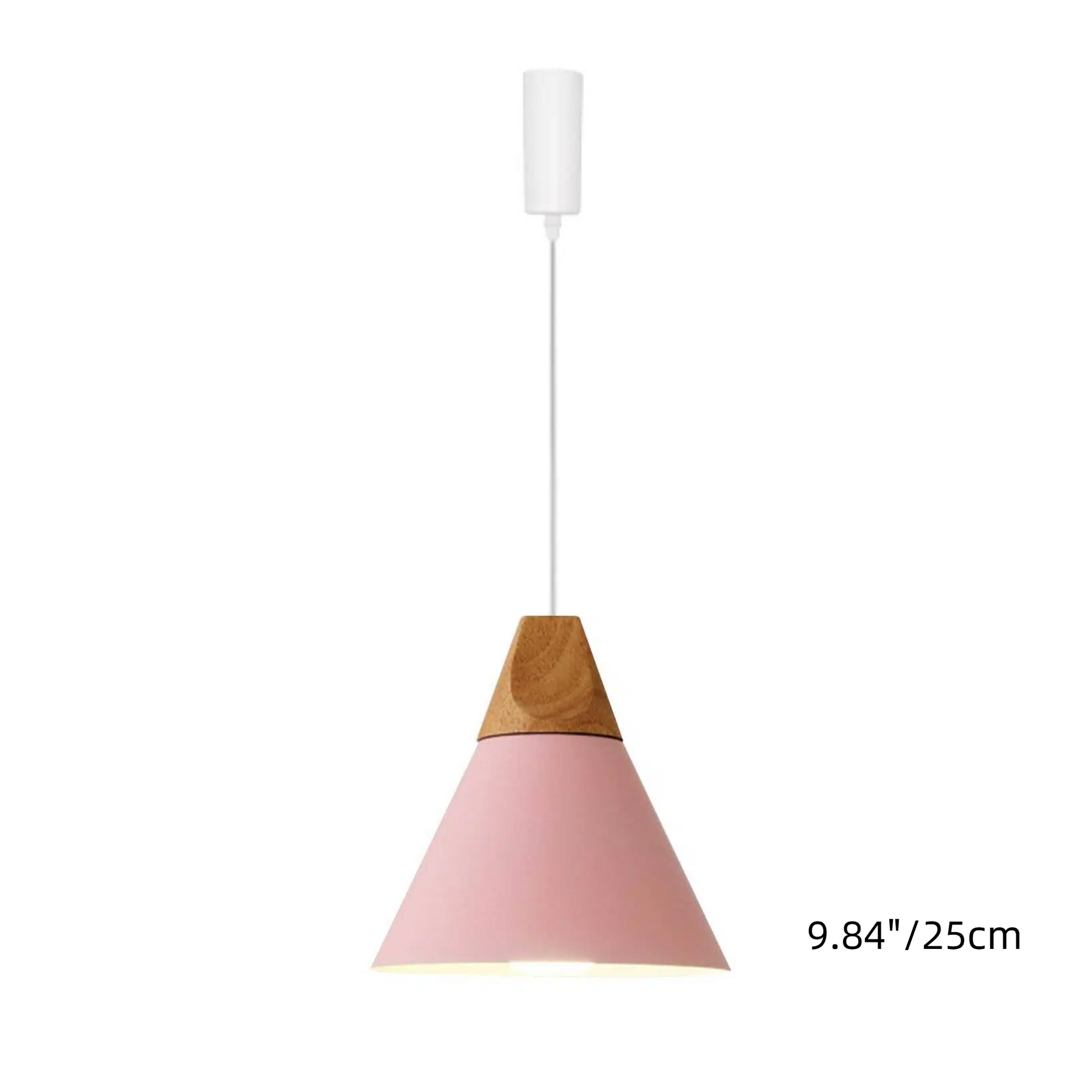 H-Type Track Pendant Lighting White Scandinavian Style Pendant Lights for Kitchen, Dining Room, Bedroom Modern Wood and Aluminum Light(Bulb & Track Rail NOT included)
