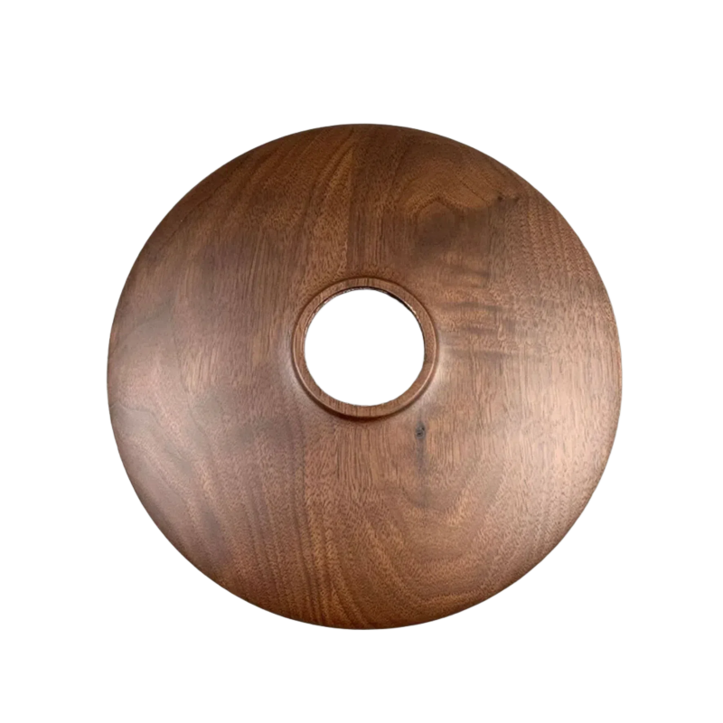 DIY Creative Solid Wood Lampshade: Handmade Black Walnut for Ceiling, Pendant, Wall & Table Lamps, Retro Lighting Accessory