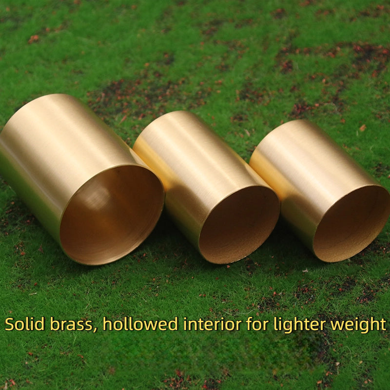 4-Pack Solid Copper Lamp Cups for G9/E27/E14/E40 Holders – Anti-Oxidation Brass Shades for DIY Ceiling, Table & Floor Lamp Assembly (Indoor/Outdoor)