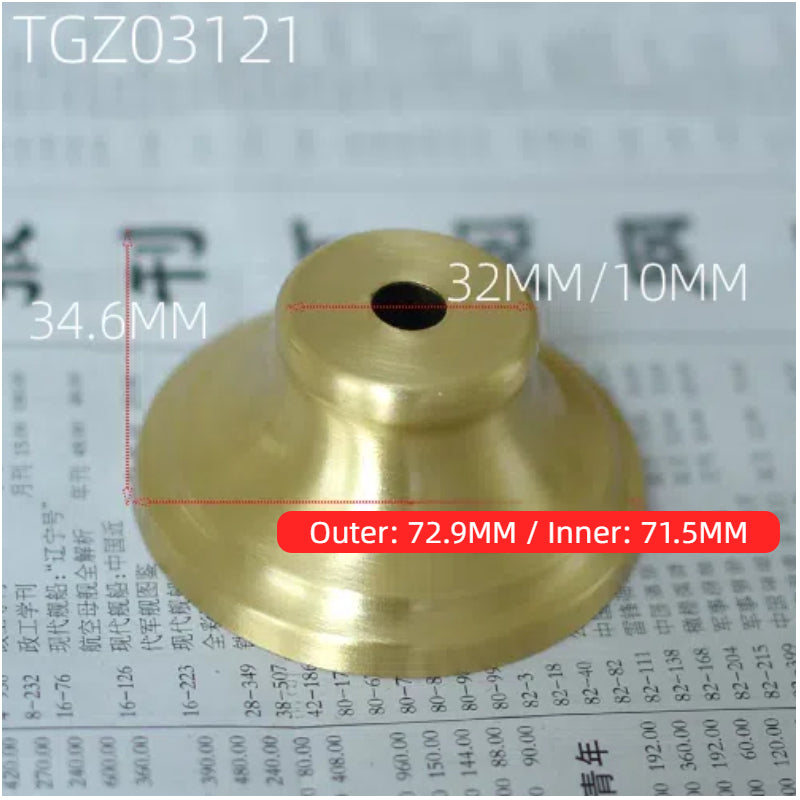 Kiven Antique Ceramic Vase Glass Kettle Brass Top Lamp Assembly Repair, Tapered Cover Lighting Accessories, DIY Middle Hole