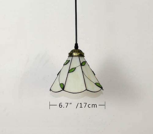 Tiffany Retro Glass Shade H-Type Track Pendant Light
