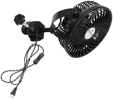 Kiven Blower, Circulator for Plants, Clip - on Type, Wire Length 180 cm, On • Off Switch, Socket - type, Main Body with On/Off Switch, for Living Room, Stylish, Minimalist, for Kitchen, Angle Adjustable, No Installation Required, Easy to Install