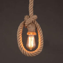 Load image into Gallery viewer, Track Pendant Light Set Hemp Rope Cord DIY Industrial Style