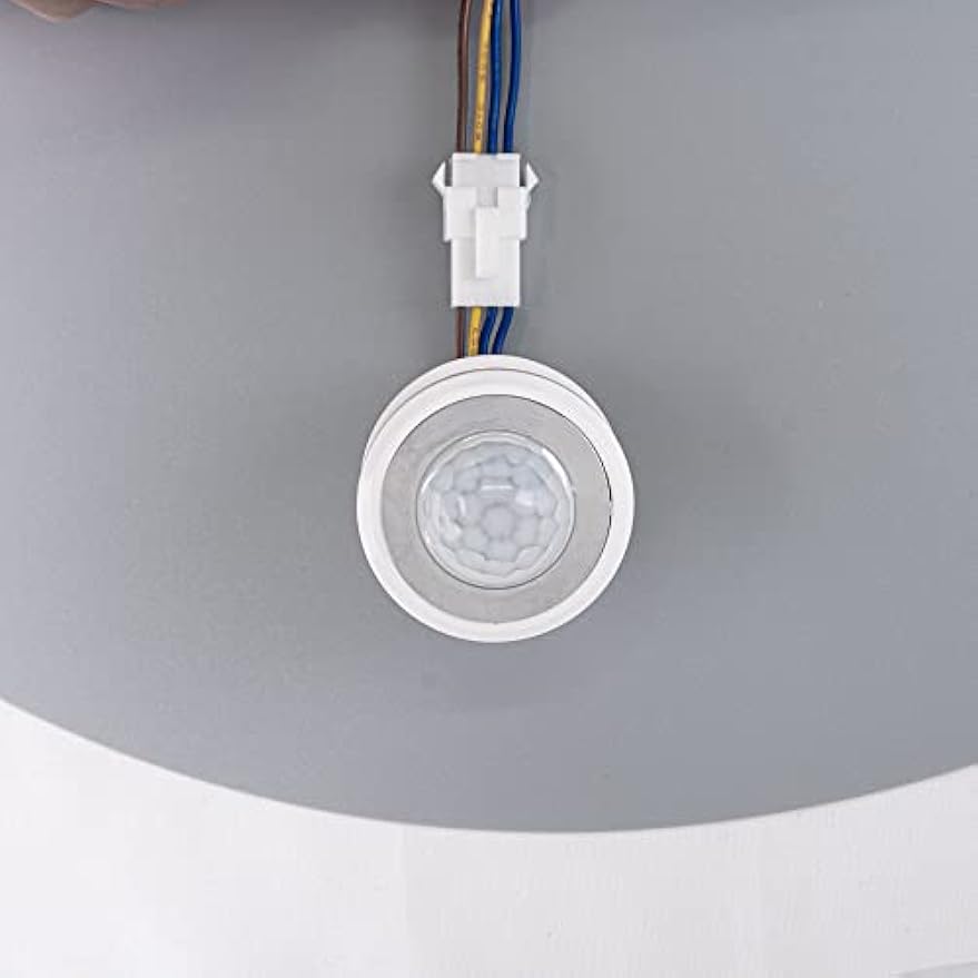Kiven Plug in UL Listed Wall Lamp Motion Sensor Wall Sconce,Modern Style Wall Sconce Glass Globe Wall Sconce for Decor - Bulb Not Included