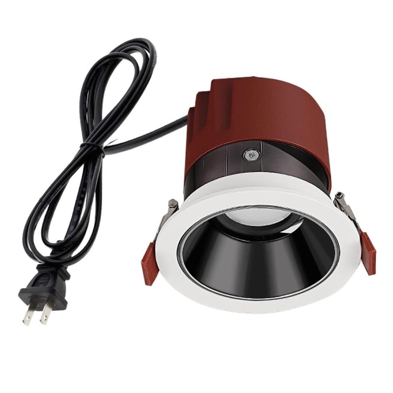 Kiven LED Recessed Ceiling Light,4000K 5W Plug-in Downlight,3In Ceiling Light with 5.9FT Power Cord,Low Profile Round Lighting Fixture for Kitchen,Hallway,Closet,Room(4000K)