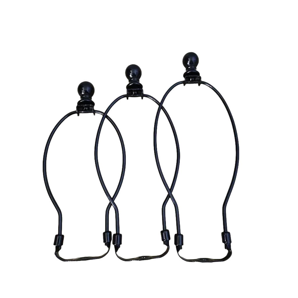 Black Iron Art Horn Stands for DIY American-Style Table Lamp Assembly (with Voltage Compatibility)