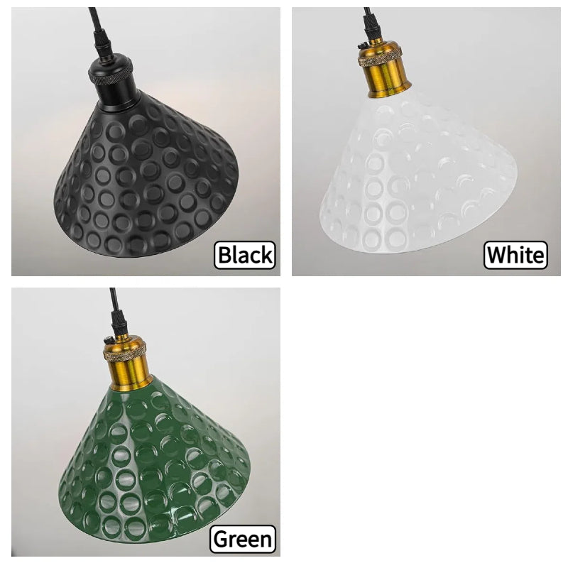 Kiven Lamp Shade 2 - Piece Set, Black Inside Gold Ceiling Lamp Pendant Light Shade Parts - for E27 Socket ø 24x11cm - Decorative Lamp Shade for Table Lamp, Wall Lamp, Night Light