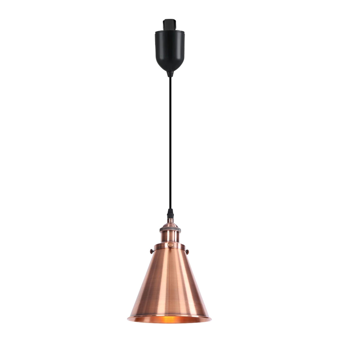 Kiven H-Type Track Lighting, Modern Halo Track Pendant Light with Built-in Cable Wrapper Metal Lampshade, Dimmable H Track Light Pedant Adjustable Length for Bedroom Kitchen Shop, Silver Finish