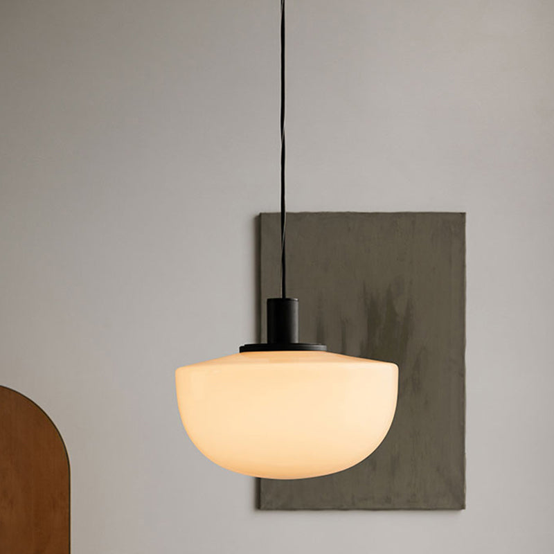 Kiven Nordic - Inspired Single - Head Glass Hanging Light, Modern Minimalist & Luxurious, Perfect for Dining Spaces, Cafes, Bedroom Setups, Storefronts & Bar Areas