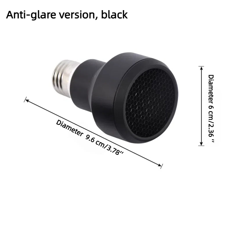 Kiven Anti-glare LED spotlight, non-dazzling concentrated beam bulb, COB side-emitting warm white light, E26 screw base, for dining table lighting, 110V