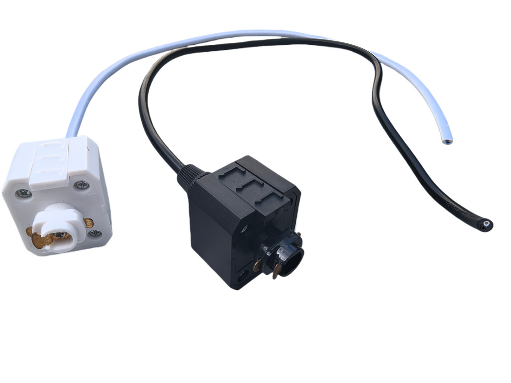 2pcs H-Track Light Connectors with 59-inch Wires and Lamp Holder Mounting Accessories (Lamp Head Not Included)