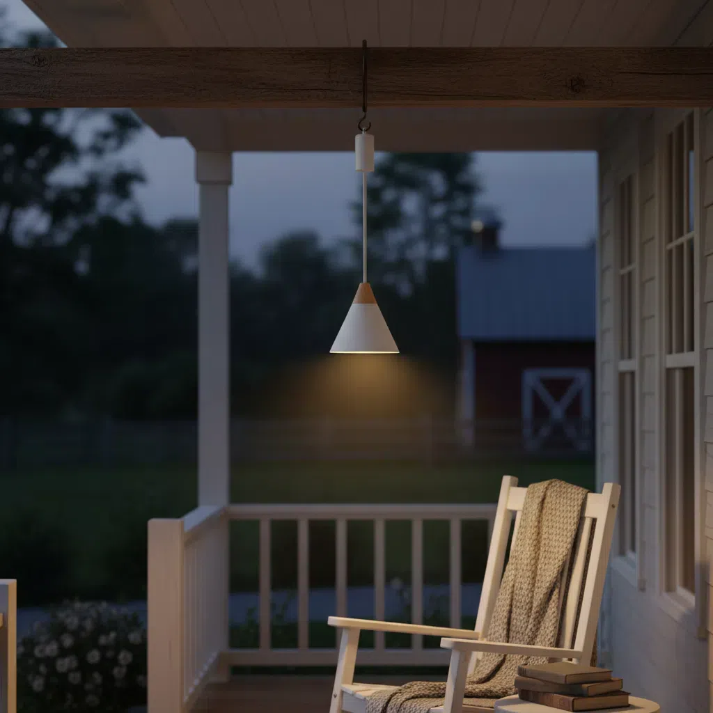 Kiven Battery Operated Pendant Light Nordic-style, featuring Remote Control Dimming and Rechargeable Battery-Powered Bulb, Move Freely around Kitchen, Living Room