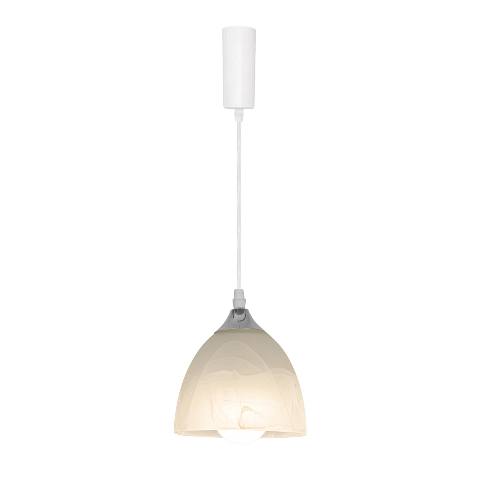 Track Pendant Lighting with Frosted White Finish Glass Shade H Type Modern Track Lighting for Kitchen Bedroom Study Room(Bulb & Track Rail NOT included)