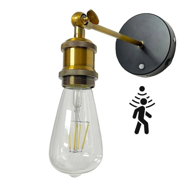 PIR Motion Sensor Wireless Rechargeable Battery Wall Sconce Simple For Hallway Balcony Entrance