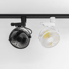 Load image into Gallery viewer, Track Ceiling Black Fan Remote Control Easy To Install Adjustable Angle Simple Design For Air Circulation