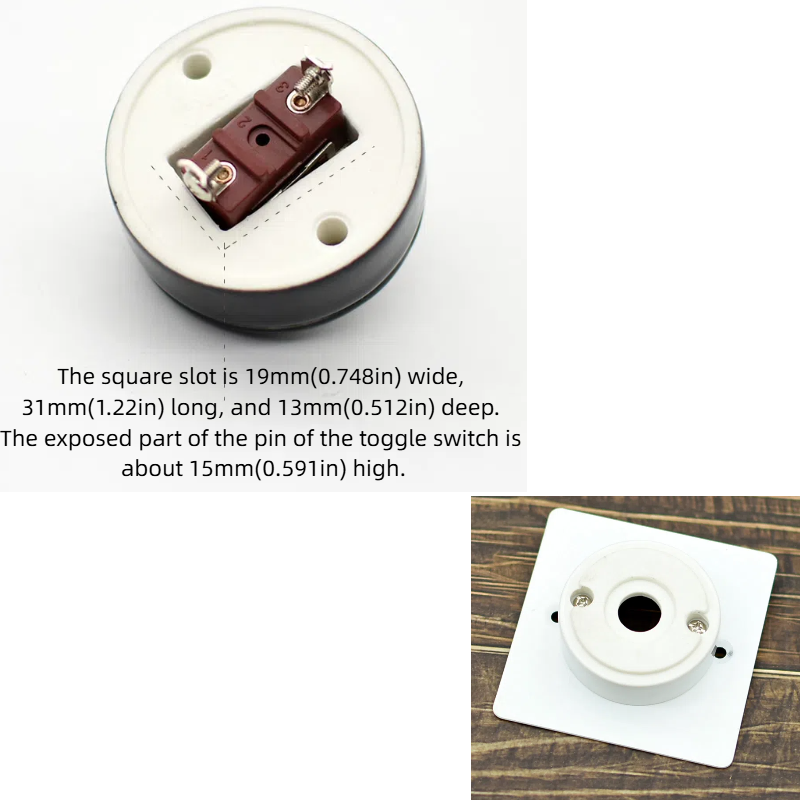Retro Ceramic Toggle Switch: Creative Solid Brass Rod Lighting Controller for Vintage-Style B&Bs, Cafés & Dining Areas