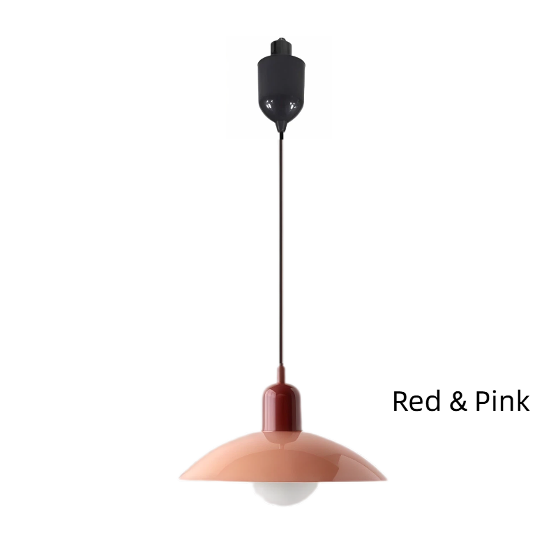 Kiven Nordic Style Simple Creative Retro Macaron H-Type Track Chandelier - Suitable for Dining Room, Bedroom & Bedside