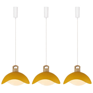 Track Pendant Light with Multi Color Iron Shade, Adjustable Length with 3 light for Home Lights