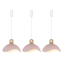 Load image into Gallery viewer, Track Pendant Light with Multi Color Iron Shade, Adjustable Length with 3 light for Home Lights