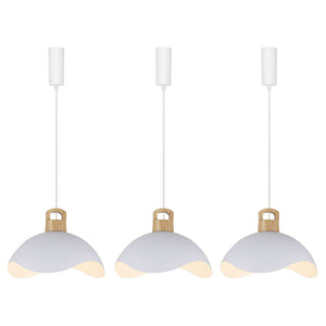 Track Pendant Light with Multi Color Iron Shade, Adjustable Length with 3 light for Home Lights