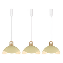 Load image into Gallery viewer, Track Pendant Light with Multi Color Iron Shade, Adjustable Length with 3 light for Home Lights