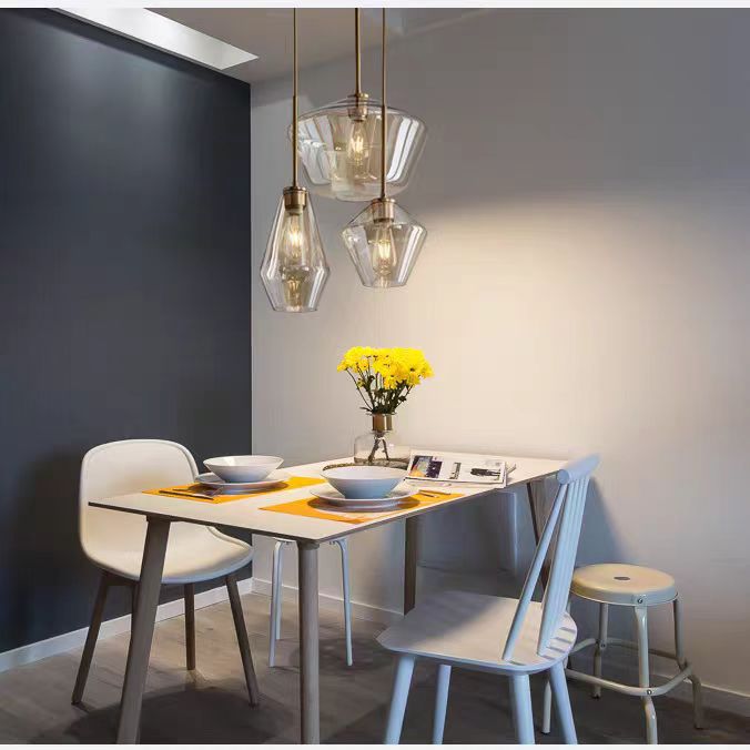 Kiven Nordic - Style Single - Head Glass Pendant Light for Dining Rooms: Modern, Minimalist & Luxuriously Chic, Ideal for Cafes, Bedrooms, Stores & Bars