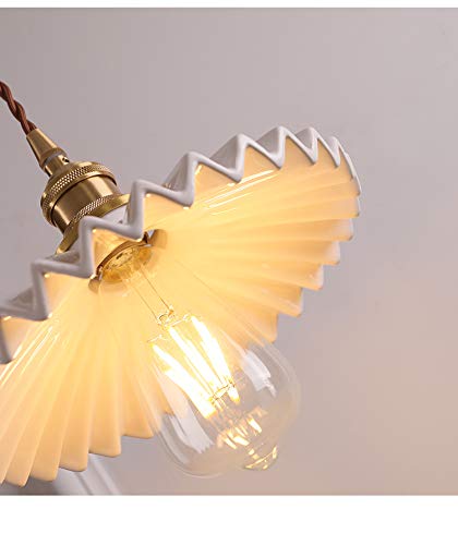 Kiven H-Type Track Light Pendants 3.2 Ft for Retro Ceramic Marble Shade Customizable Track Lighting Fixtures Nordic Instant Pendant light for Restaurant Bulbs Not Included