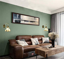 Load image into Gallery viewer, Battery Wireless Tiffany European Style Wall Sconce Remote Dimmable
