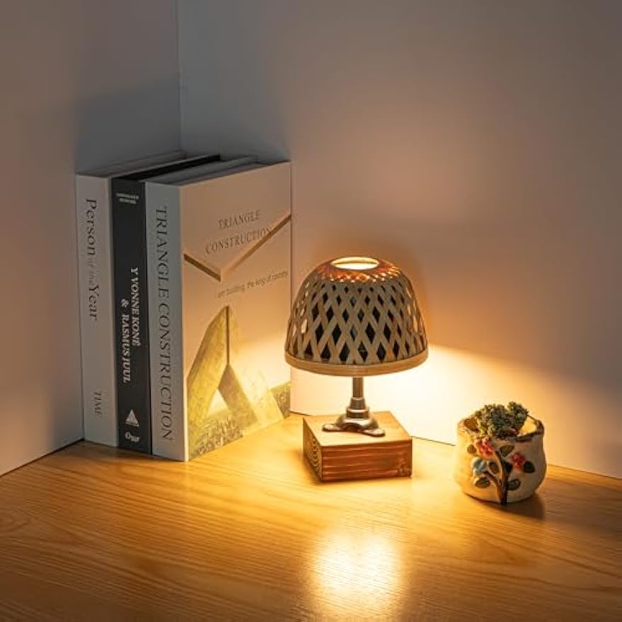 Kiven Cordless Table Lamp,1-Light Dimmable Bedside Lamps for Nightstand with 3 Colors Mode, Farmhouse Rechargeable Desk Lamps for Reading Home Decor Bedside TD1038