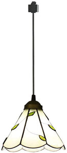 Tiffany Retro Glass Shade H-Type Track Pendant Light