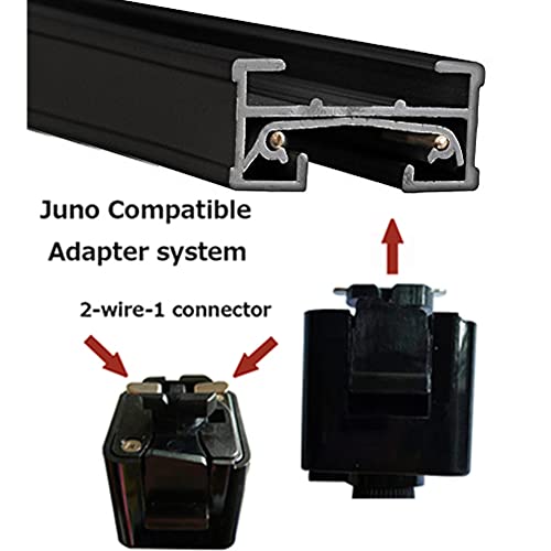 Adjustable Height Juno Track Light Pendants, 4 Ft Cord, J-Type Track Pendant Lights by Remote, Tiffany-Style Yellow Glass Smart LED Edison Bulbs Track Mount for Bar Island Vaulted Ceiling