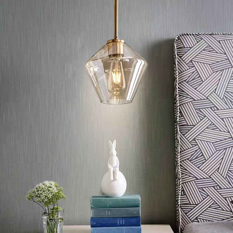 Kiven Nordic - Style Single - Head Glass Pendant Light for Dining Rooms: Modern, Minimalist & Luxuriously Chic, Ideal for Cafes, Bedrooms, Stores & Bars