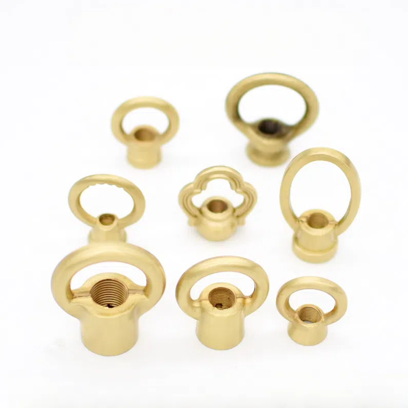 2-Pack Solid Brass Closed - Loop Ceiling Hook Rings: Heavy - Duty Load - Bearing Links for Bedroom Lighting Fixtures, Chandelier Chain Shortening & Socket Connection