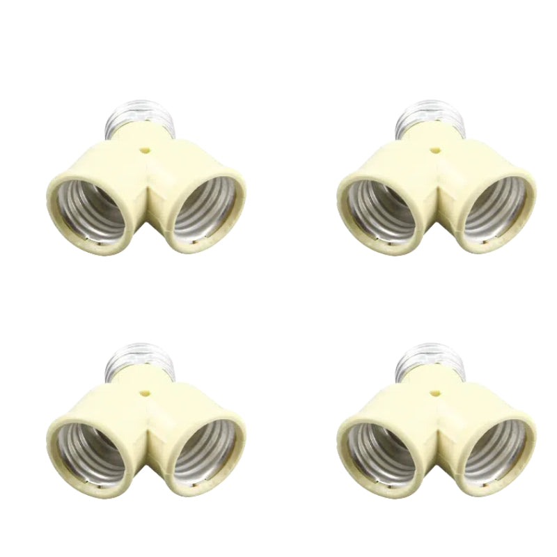 Kiven  E26 1-to-2 Light Socket, Y-Shaped Adapter for Central & South America, US Standard Splitter Dual Light Base(Customizable)