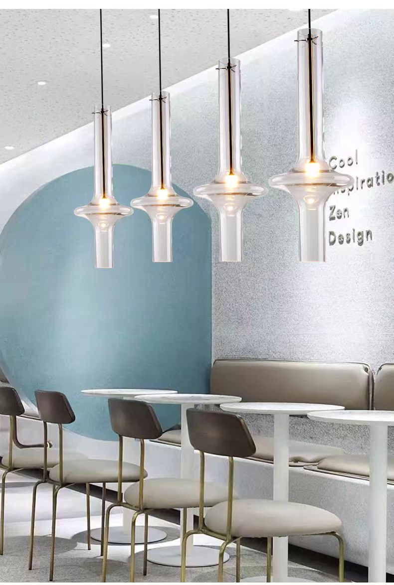 Kiven Nordic Modern Minimalist Single - Head Glass Pendant: A Touch of Luxury for Dining Rooms, Cafes, Bedroom Corners, Retail Stores & Bars