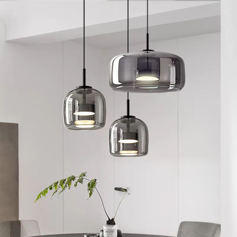 Kiven Nordic - Inspired Glass Pendant: Perfect for Dining Rooms, Cafes & Bedroom Ambiance