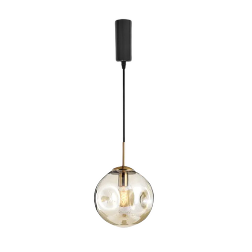 H Track Lighting Heads Adjustable Height Glass Globe lampshade Art Modern H Type Track Lighting Pendant for Kitchen, Gallery 1-Light (Bulb & Track Rail NOT included)