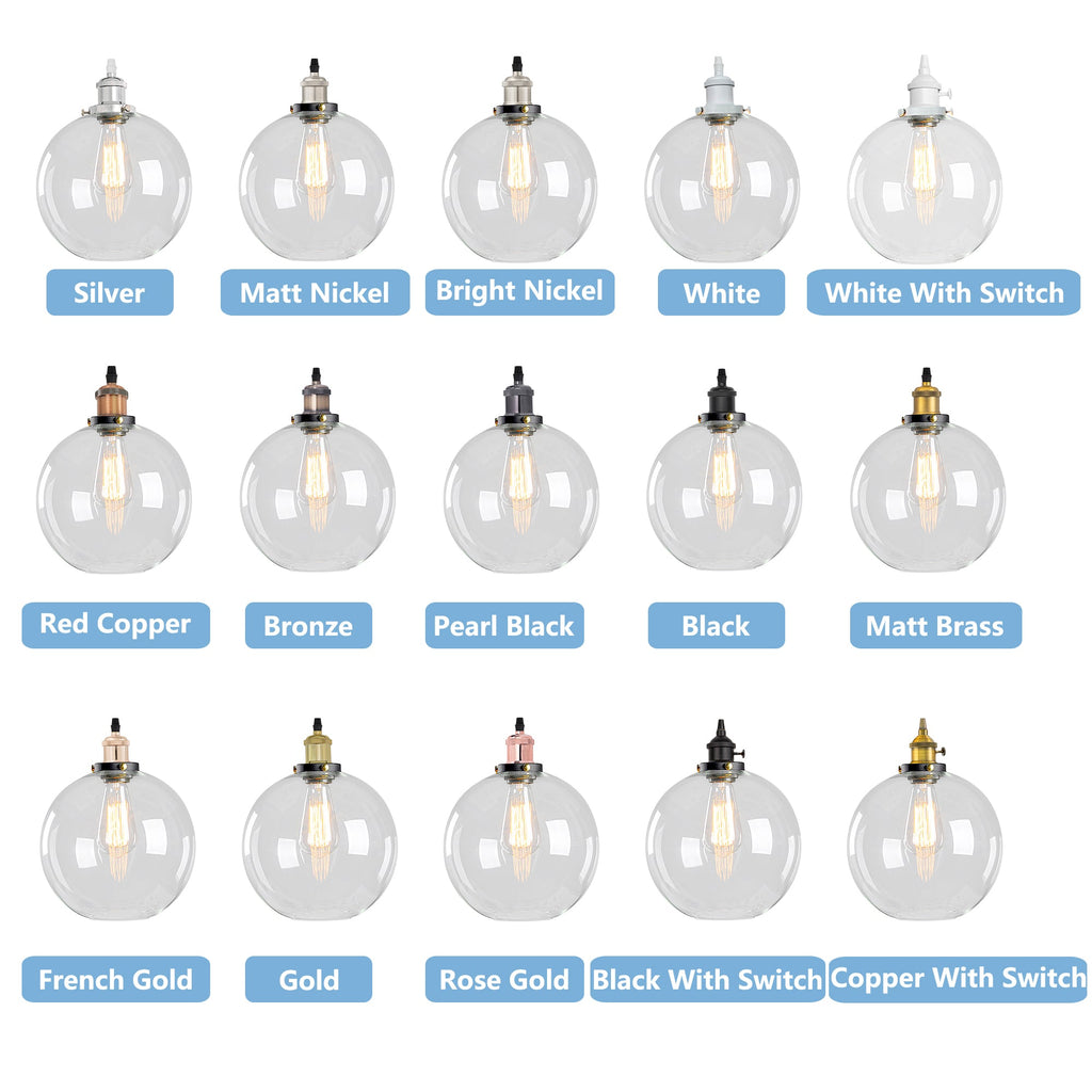 Customizable Kiven Track Pendant Light with Crystal Globe Lampshade, Multiple Finishes Available.