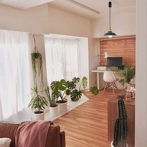 Rechargeable Battery Adjustable Cord Pendant Light Matt Gold Base With Metal Shade Smart LED Bulbs with Remote Retro Design