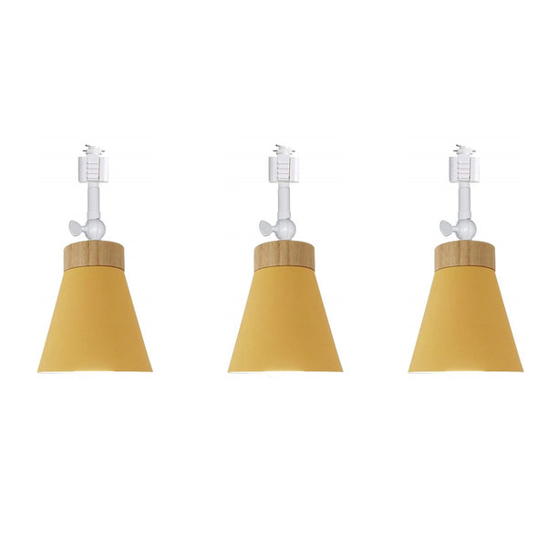 Track Pendant Head Lights Mini Adjustable Angle Ceiling Light H/J/L Track Light Modern Track Pendant Light for Kitchen Bedroom Dining Room (Buld & Track Rail NOT Included)